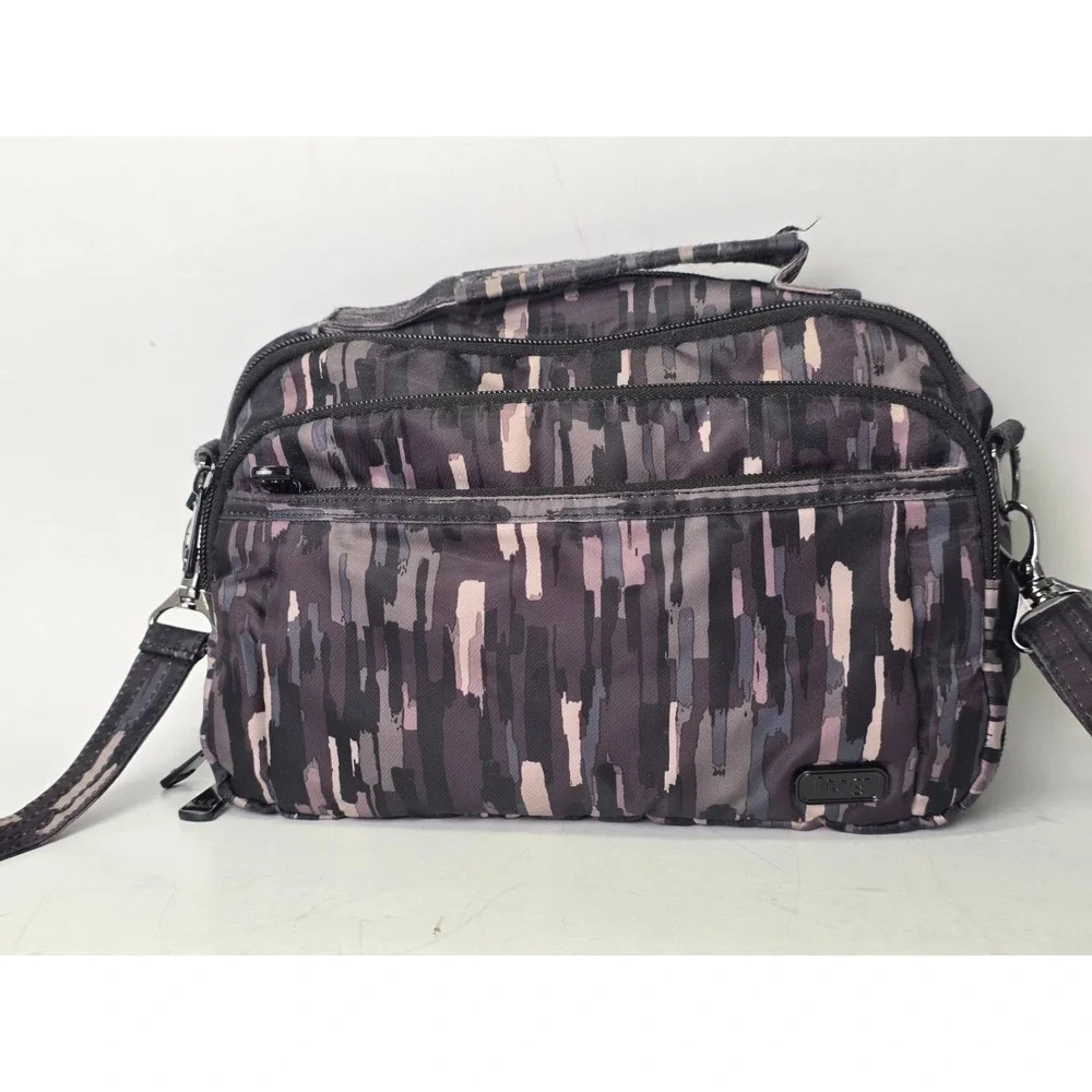 LUG Scoop‎ RFID Crossbody Bag Black Gray Brown Handle Camouflage Shoulderbag